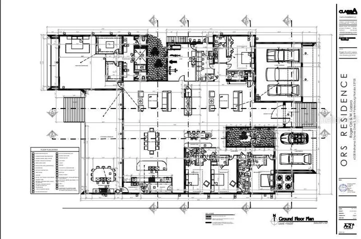 Approved one story modern-contemporary construction plans are included