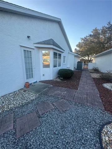 Side yard of home