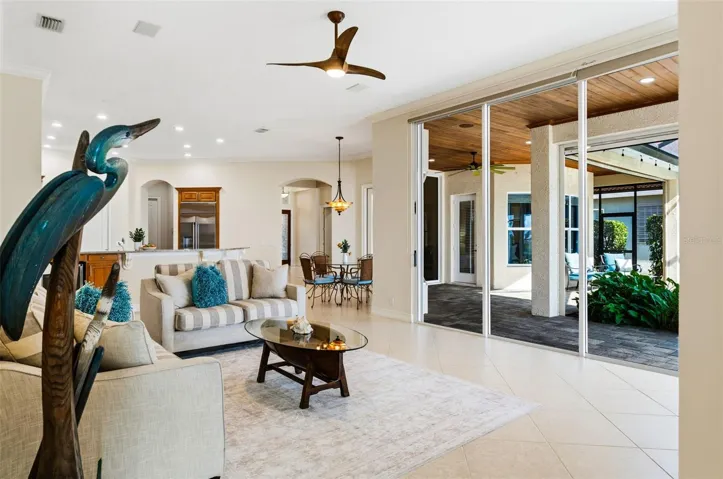 Family Room looking from Office