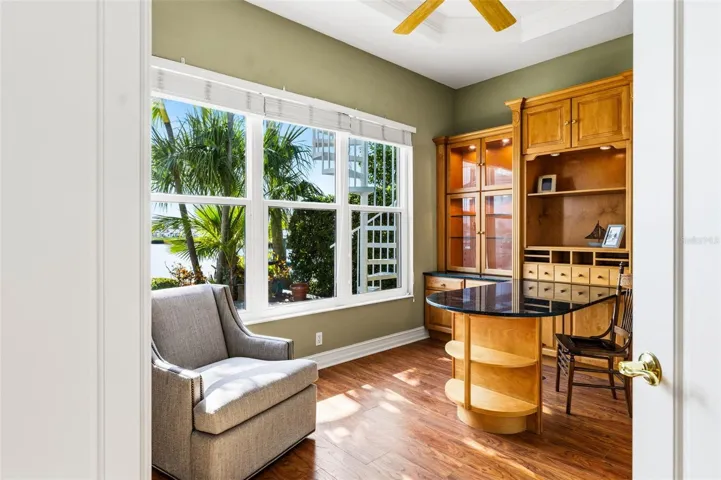 Office with natural lighting