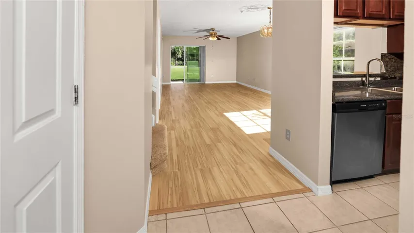 View from Front Door looking into Kitchen, and then Dining and Living Rooms!