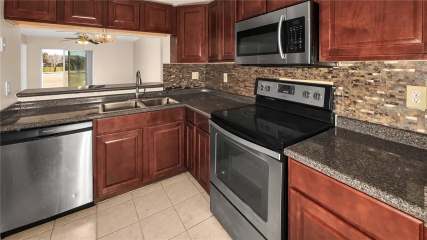 Large Eat-In Kitchen looking into Living & Dining Rooms!