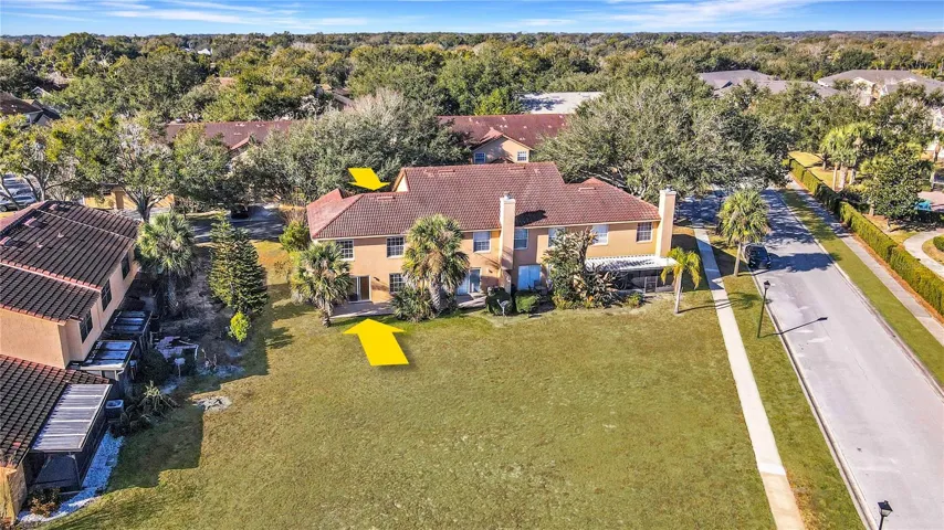Arrow is pointing towards your Patio- This is your BACKYARD!
