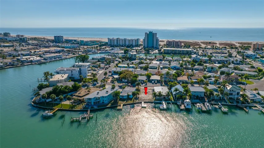 Surrounded by water!  Just around the corner from the Gulf.