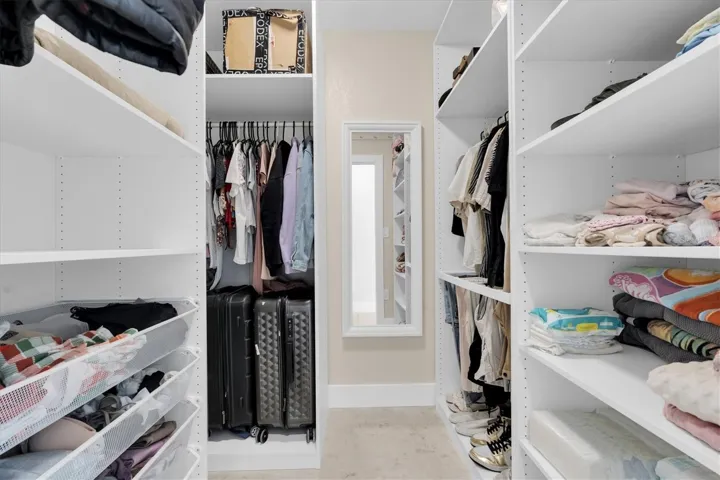 Primary walk in closet