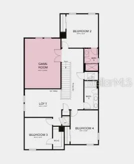 Additional highlights include: gourmet kitchen, walk in shower at bath 2, pocket sliding glass door from great room to covered lanai, second floor game room, 8' interior doors throughout, pocket door at primary bath, pre-plumb for future sink in garage.