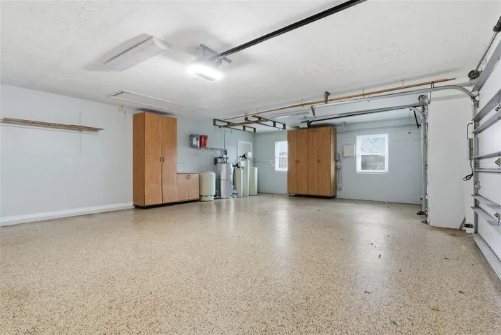 Garage with sealed floor