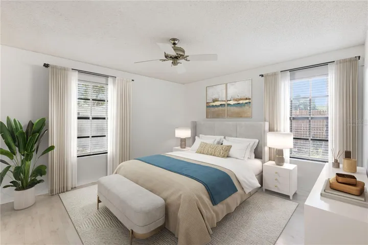Virtually Staged- Master bedroom