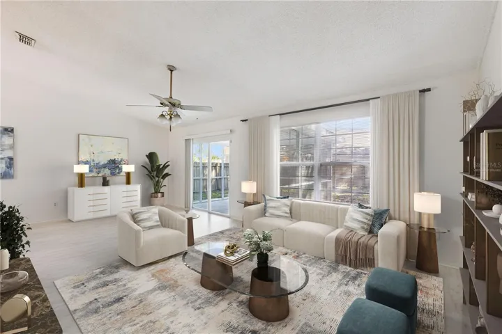 Virtually Staged- Family room