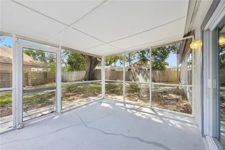 Screened in porch