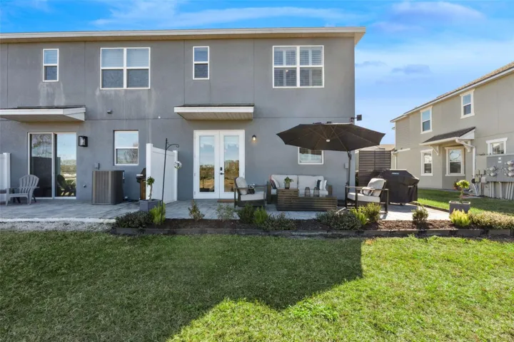 Corner Lot with Private Back Porch with Beautiful Pavers with a WATERVIEW!