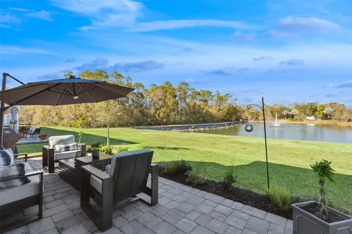 Extended Paver Porch with a VIEW!