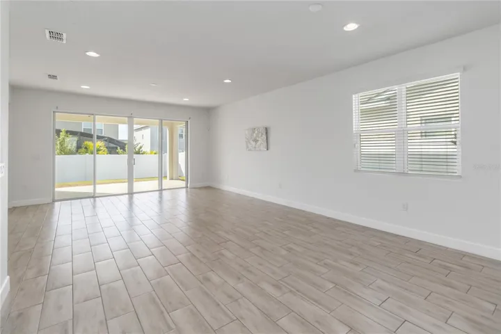 Lots of light through large sliding doors