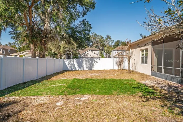 Privacy Fenced Backyard