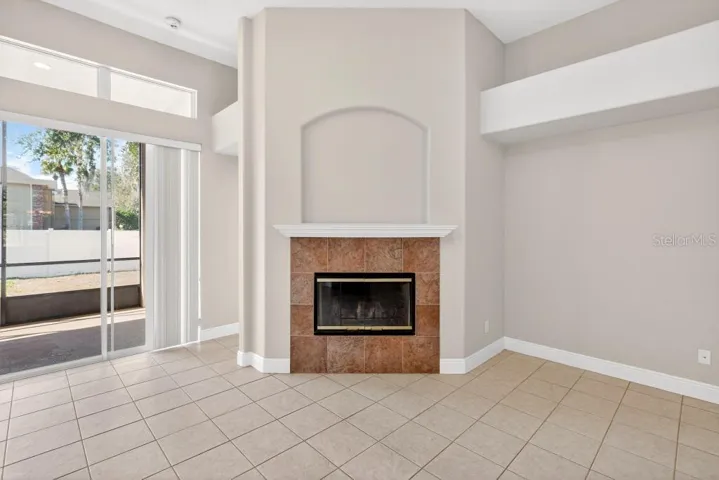 Wood Burning Fireplace
