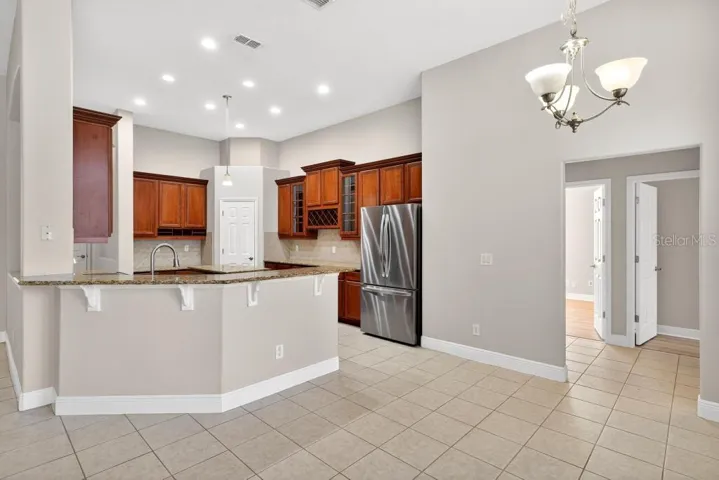 Breakfast Bar and Eating Area off Kitchen