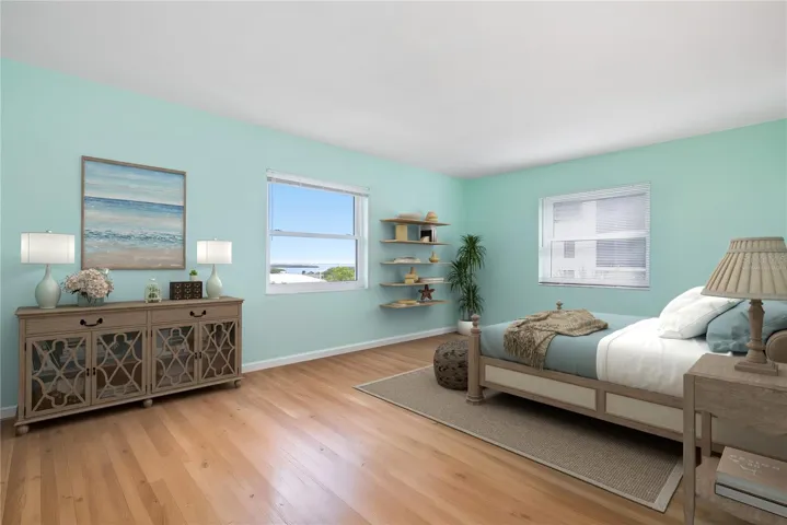 Primary bdrm virtually staged