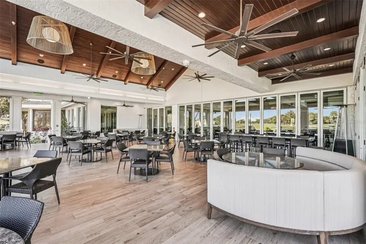 Fabulous outside dining at the Club!