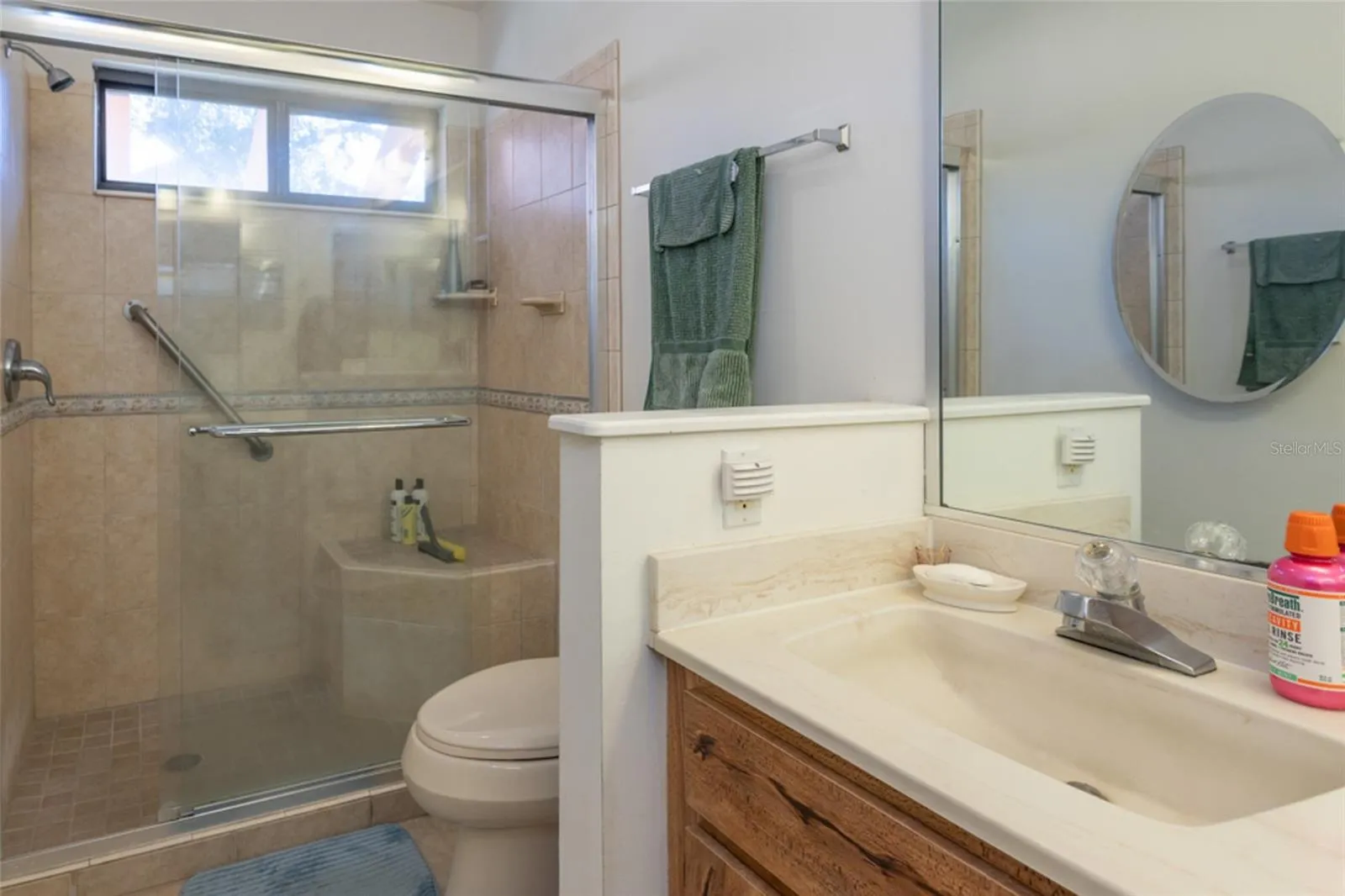 Upstairs Bath Room with Tub and Shower