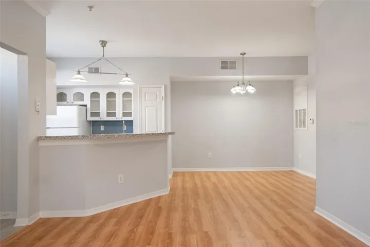 Kitchen and dining room.