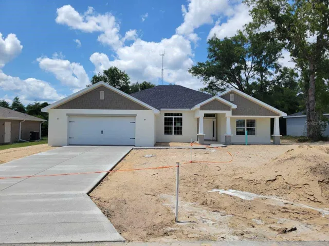 Actual home under construction.