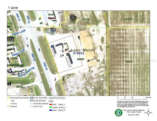 Red line is used for display purpose to show how land will be split.