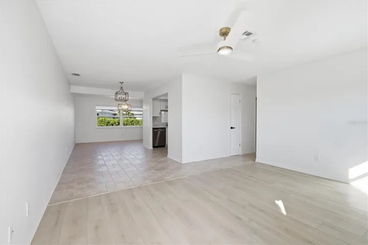 Living room, dining room