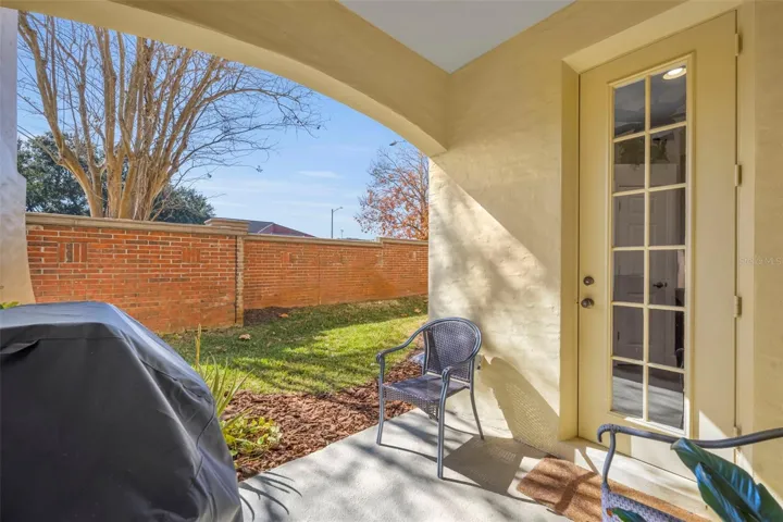 Patio off from kitchen