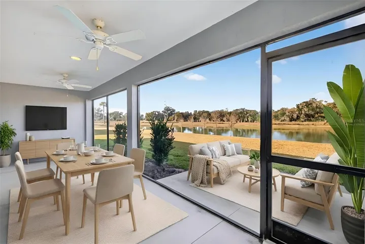 Lanai and Patio-Virtually Staged