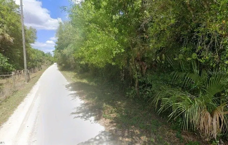 Street view of lot