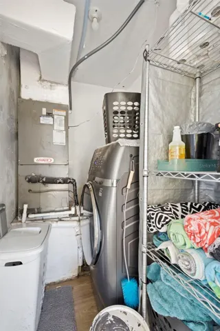 View of private laundry room.