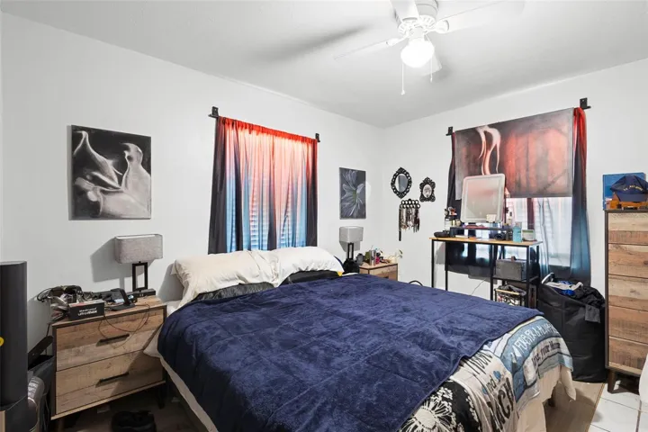 View of primary bedroom from entrance.
