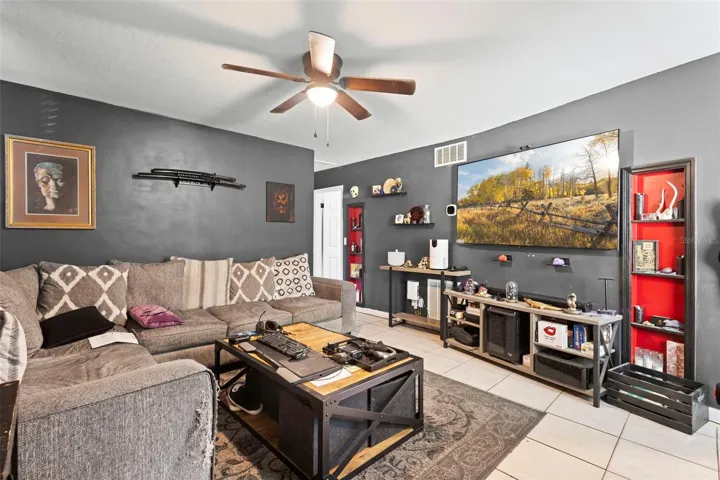 View of living room from entrance.