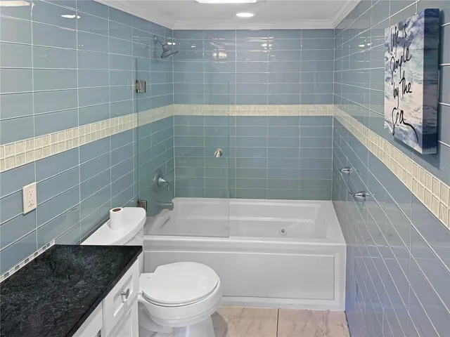 Upstairs guest bathroom.