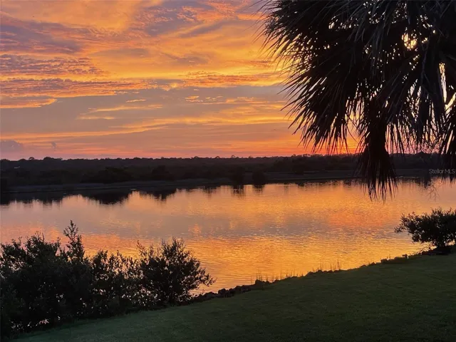 SUNSET OVER INTRACOASTAL from patio