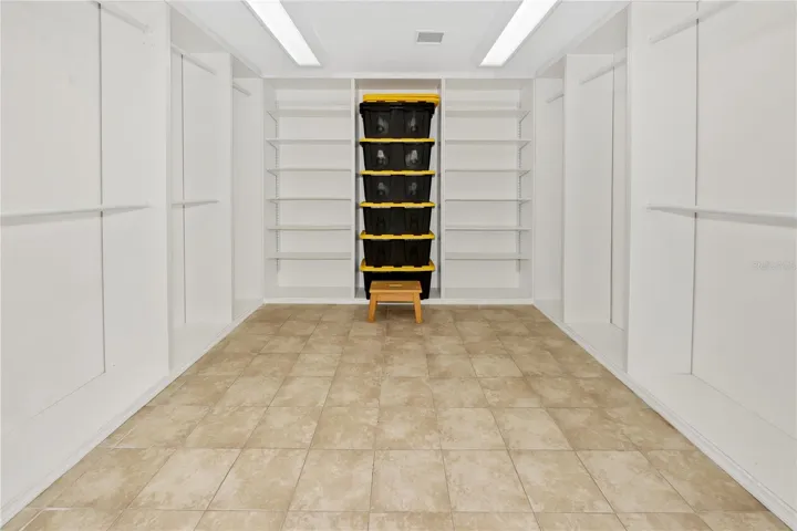 Master Suite Walk In Closet | 16 foot long, Triple-Reinforced Master Closet that Doubles as a Hurricane Safe Room