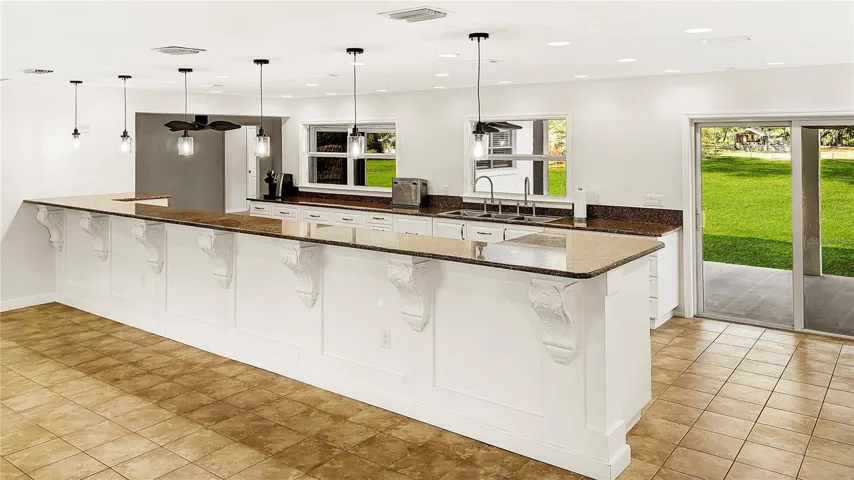 Kitchen with a Breakfast Bar Longer than the Bars at Most Restaurants!