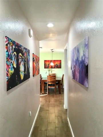 View of dining area from hallway