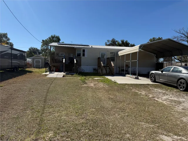 Front, wood deck porch