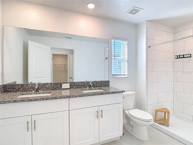 Primary Bathroom with double Sinks