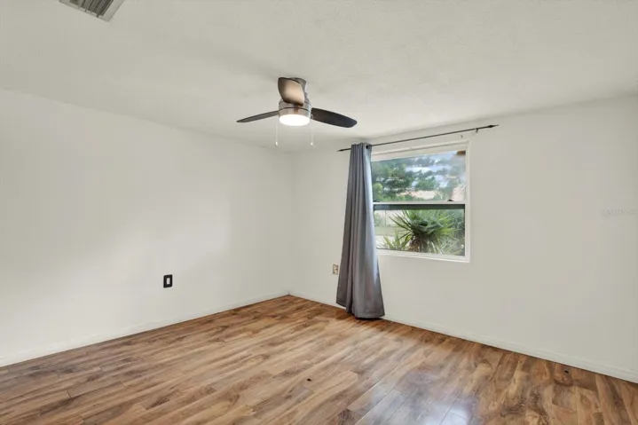 Bedroom in front of home