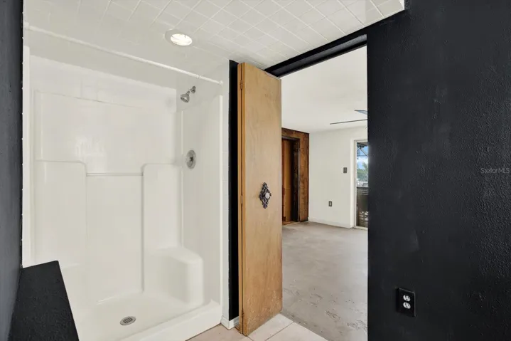 Shower stall in the primary en suite