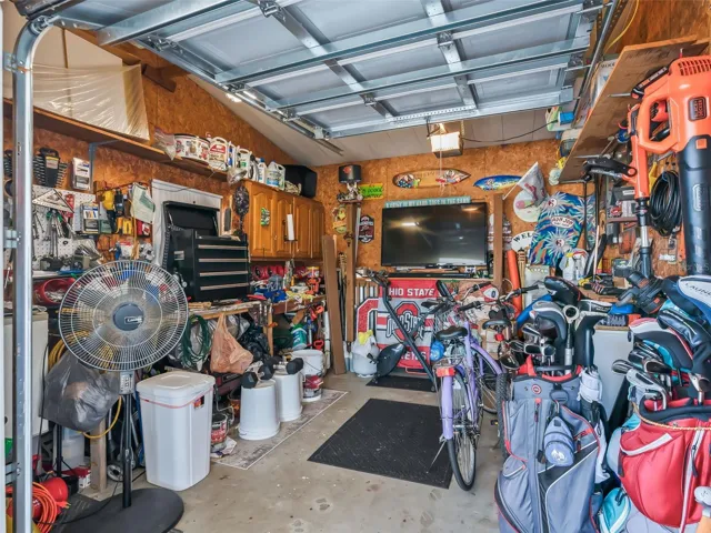 1 car garage for all of your projects and toys