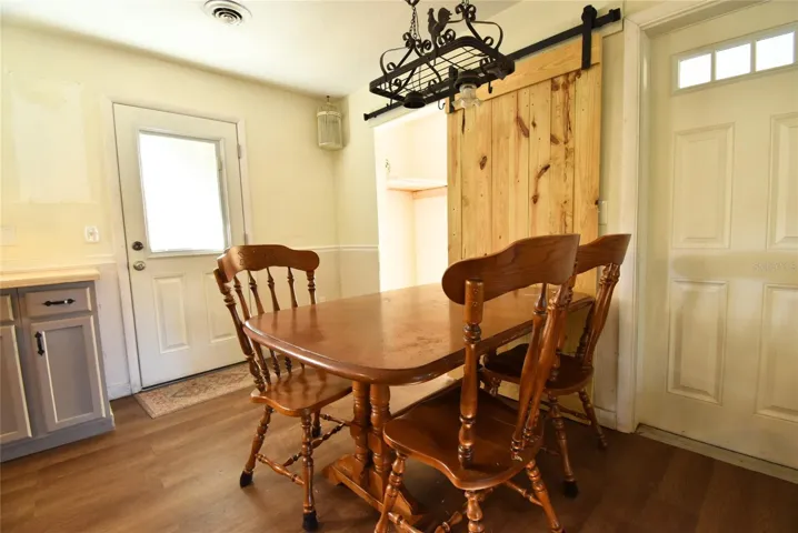 Dining portion of living room