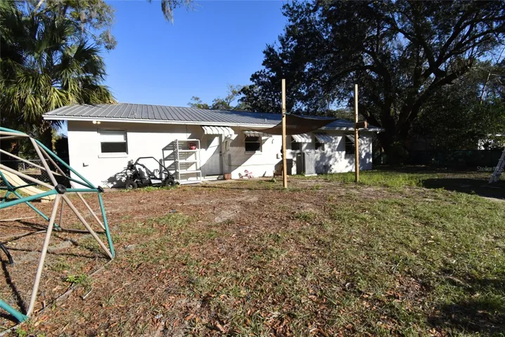 Back exterior of the house