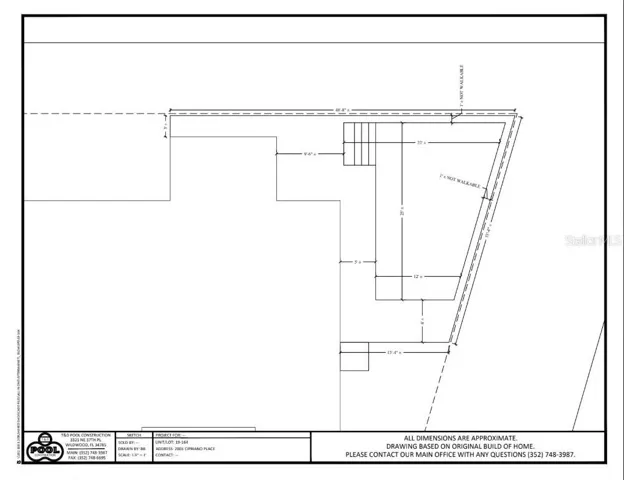POOL SKETCH for 2001 Cipriano Place, The Villages, FL 32162