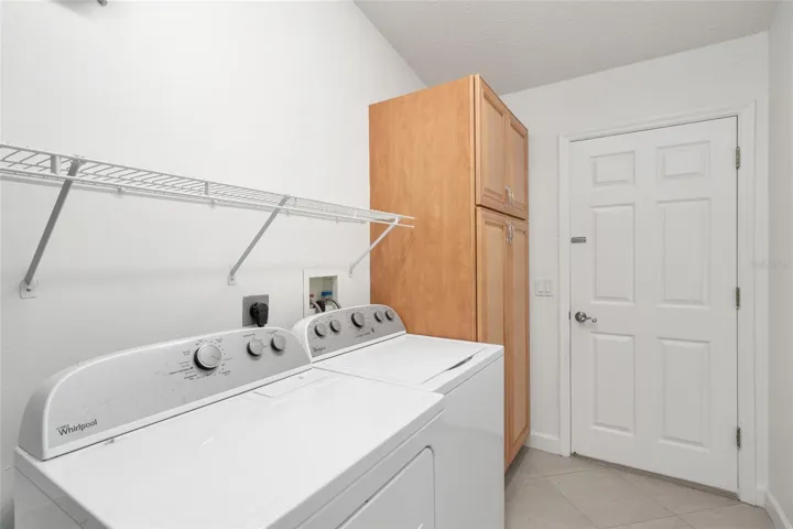 INDOOR LAUNDRY - ADDED PANTRY & ACCESS DOOR TO GARAGE