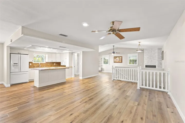 Luxury vinyl flooring.