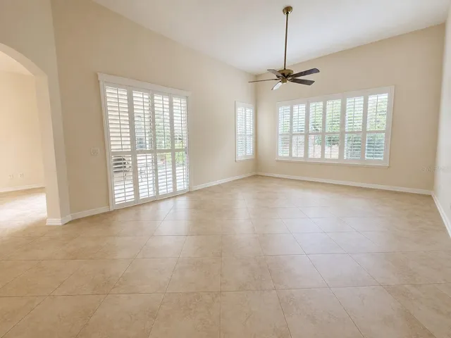 Plantation shutters throughout the home