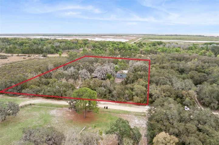 Private 5-acre property surrounded by conservation land with no neighbors to the north or east